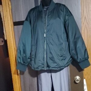 A new day Womens/ Juniors Forest Green Bomber Jacket